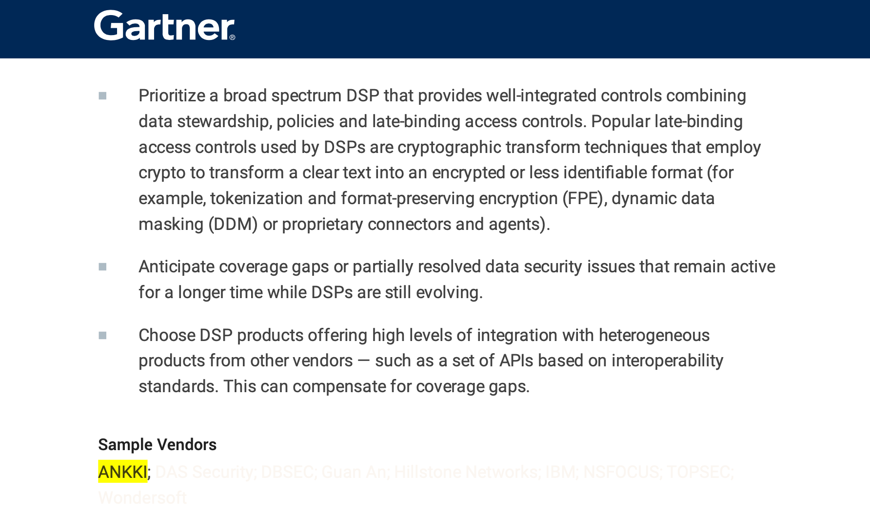 金年会jinnian数据安全综合治理平台 DSP 进入 Gartner Hype Cycle for Security in China 报告